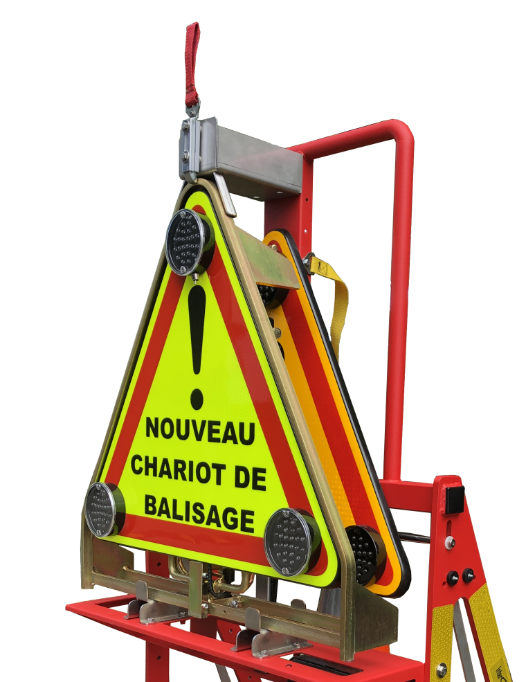 Panneau d'avertissement chariot en service R4062778